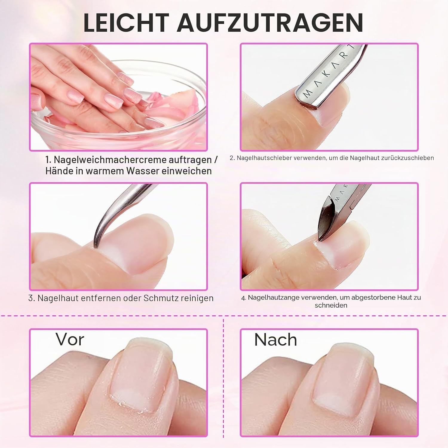 Thumbnail 6 de Makartt Nagelhautschere Set 3-teilig