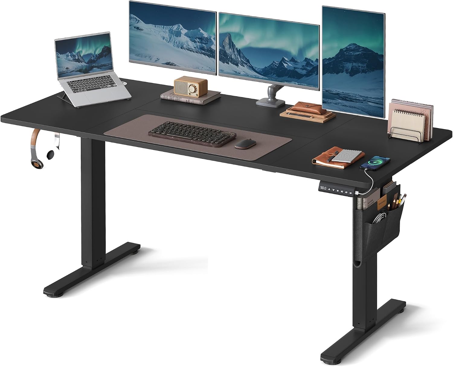 Detalle de VASAGLE Electric Standing Desk LSD134B02 (140 x 60 cm) – Height Adjustable