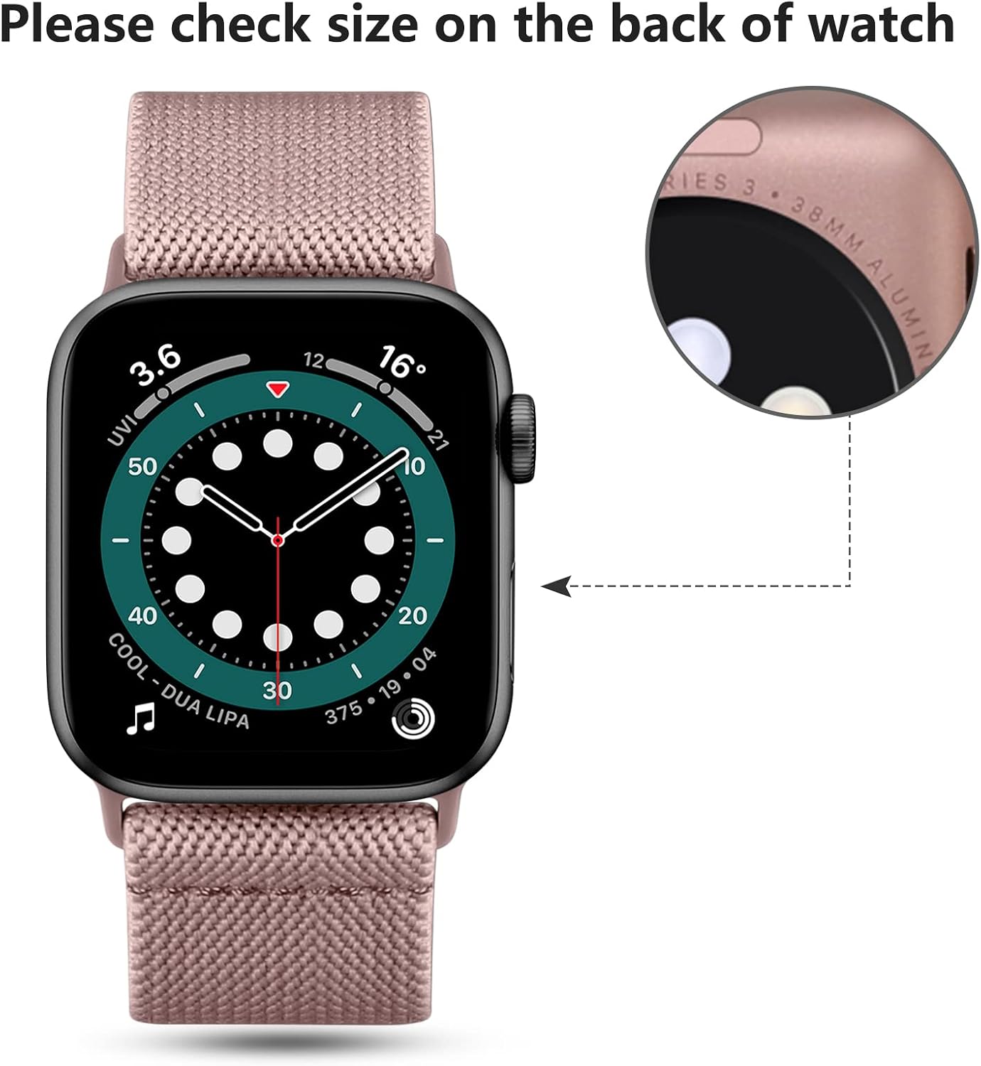 Thumbnail 4 de Oielai Solo Loop Strap for Apple Watch 38–49mm