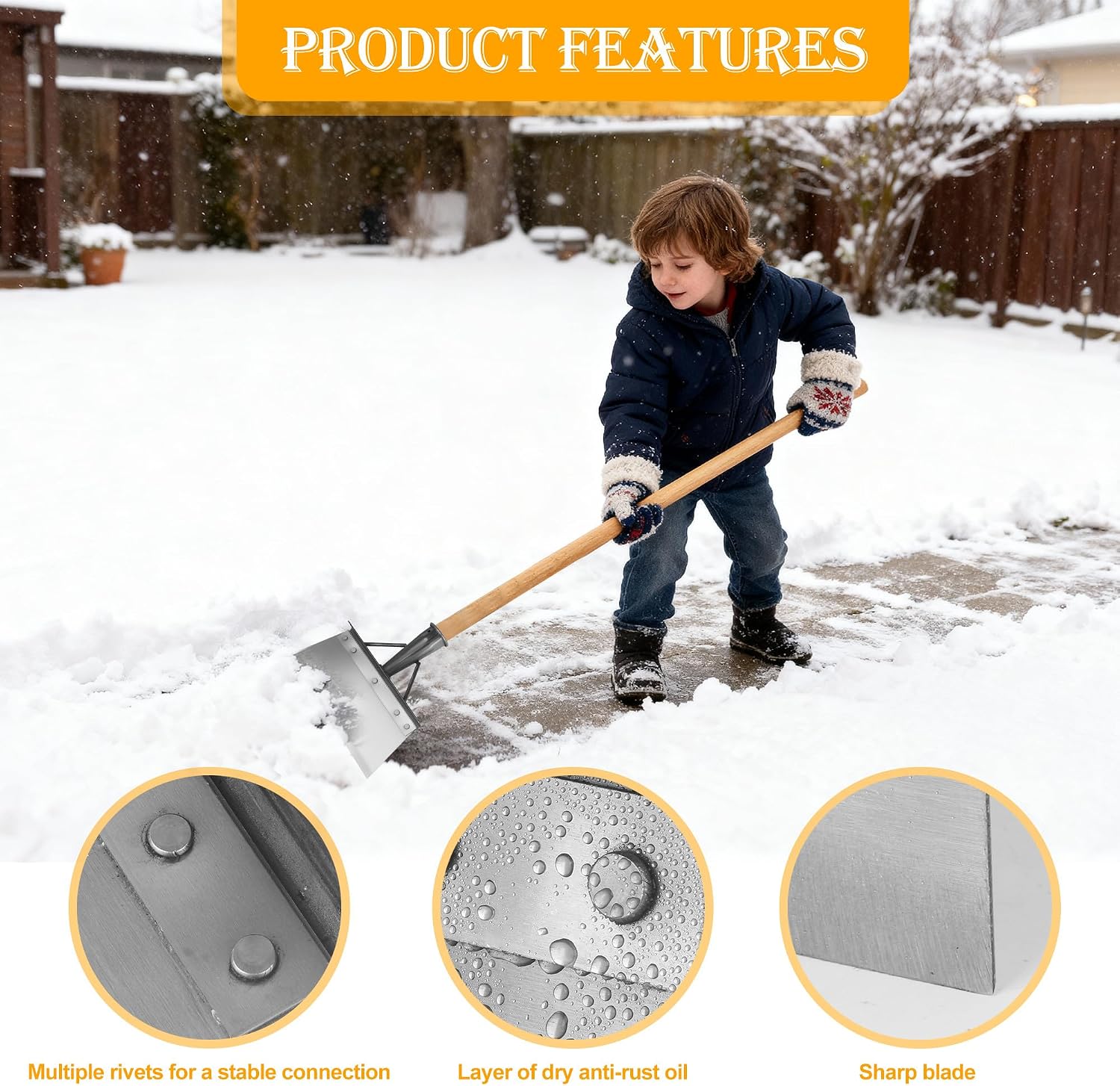 Thumbnail 2 de Pala Multifunzionale per la Pulizia 23 cm: versatile strumento per giardino, diserbo e neve