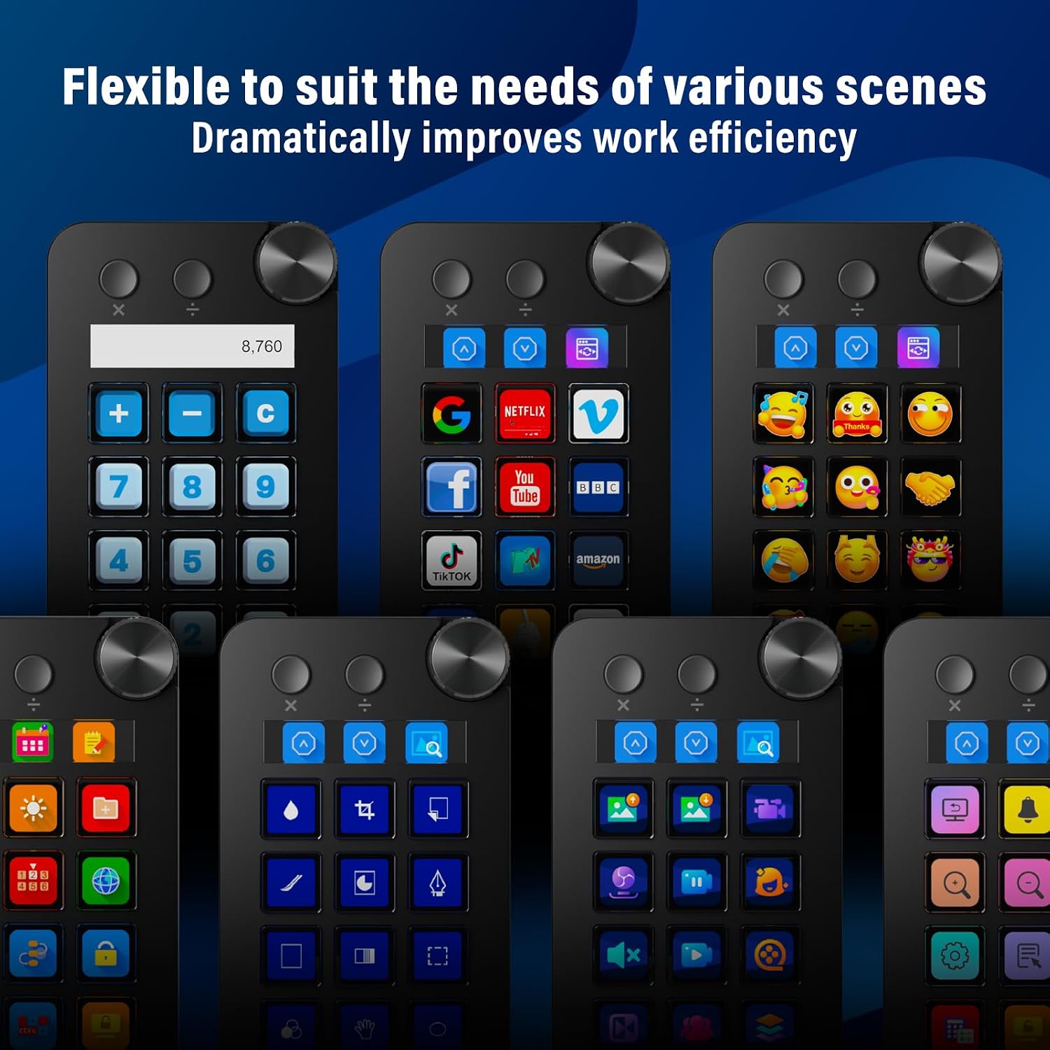 Thumbnail 6 de ActionRing N1 Streaming Deck, 15 Customizable LCD Keys, 3 Modes and Dial