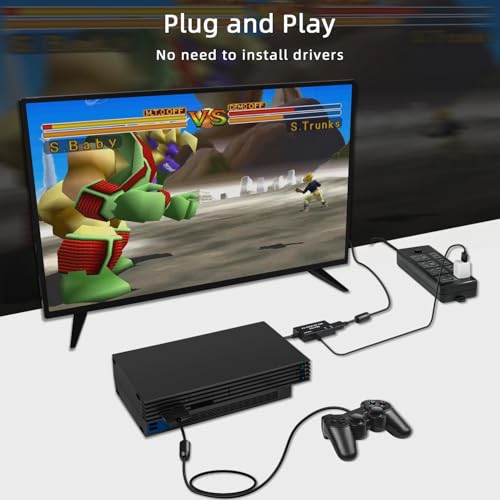 Detalle de McBazel Adattatore da PS1/PS2 a HDMI – cavo adattatore multifunzione HDTV HDMI per PS1/PS2/PS One