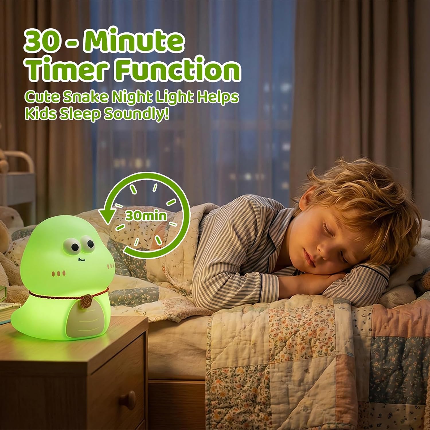 Detalle de Gemmac LED Nachtlicht für Babys – 7 Farben, wiederaufladbar, dimmbar, Touch-Sensor, Silikon