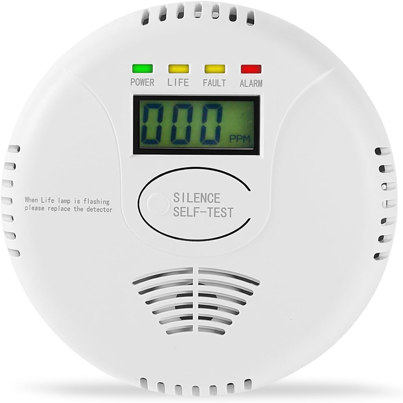 Detalle de AGSMXSYG Carbon Monoxide Alarm with Digital Display ⛑