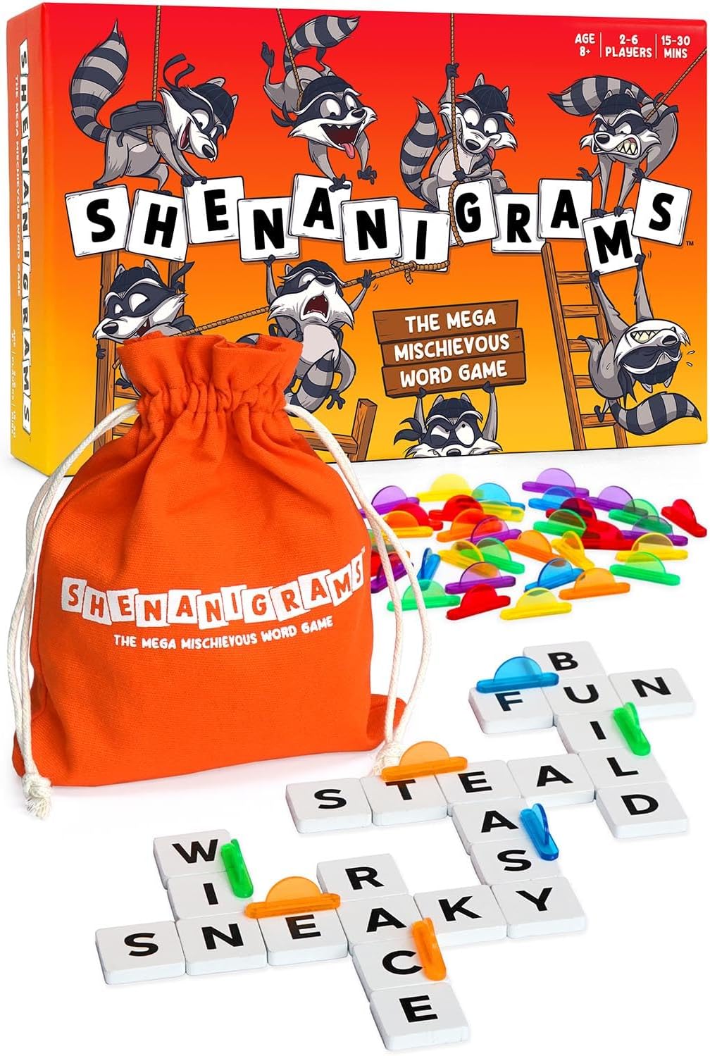 Detalle de Shenanigrams Mega-Mischievous word game ๐ฒ