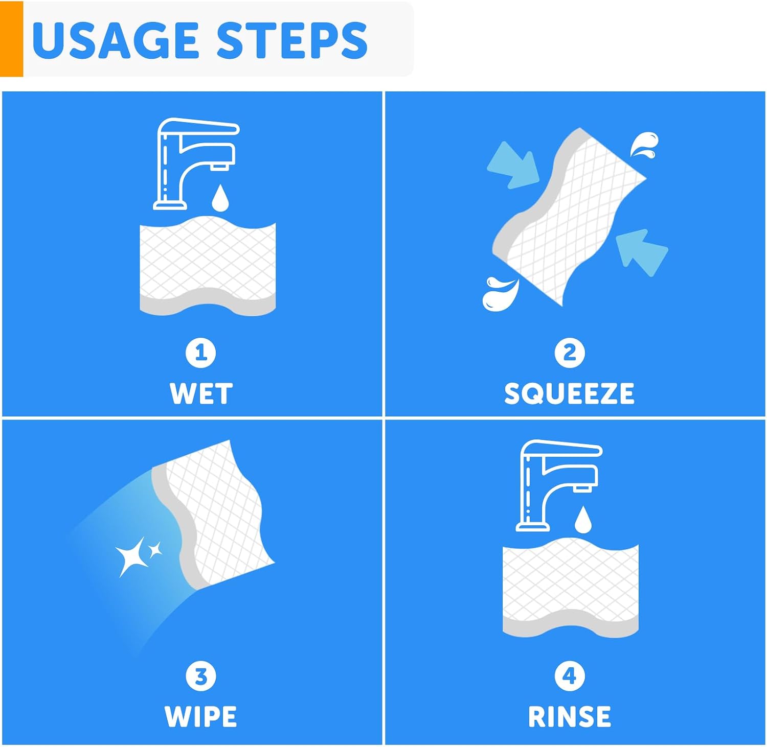 Detalle 2 de Surfela SF-DE6 Melamine Cleaning Sponges, 6 Pack, White, 2.5X Density