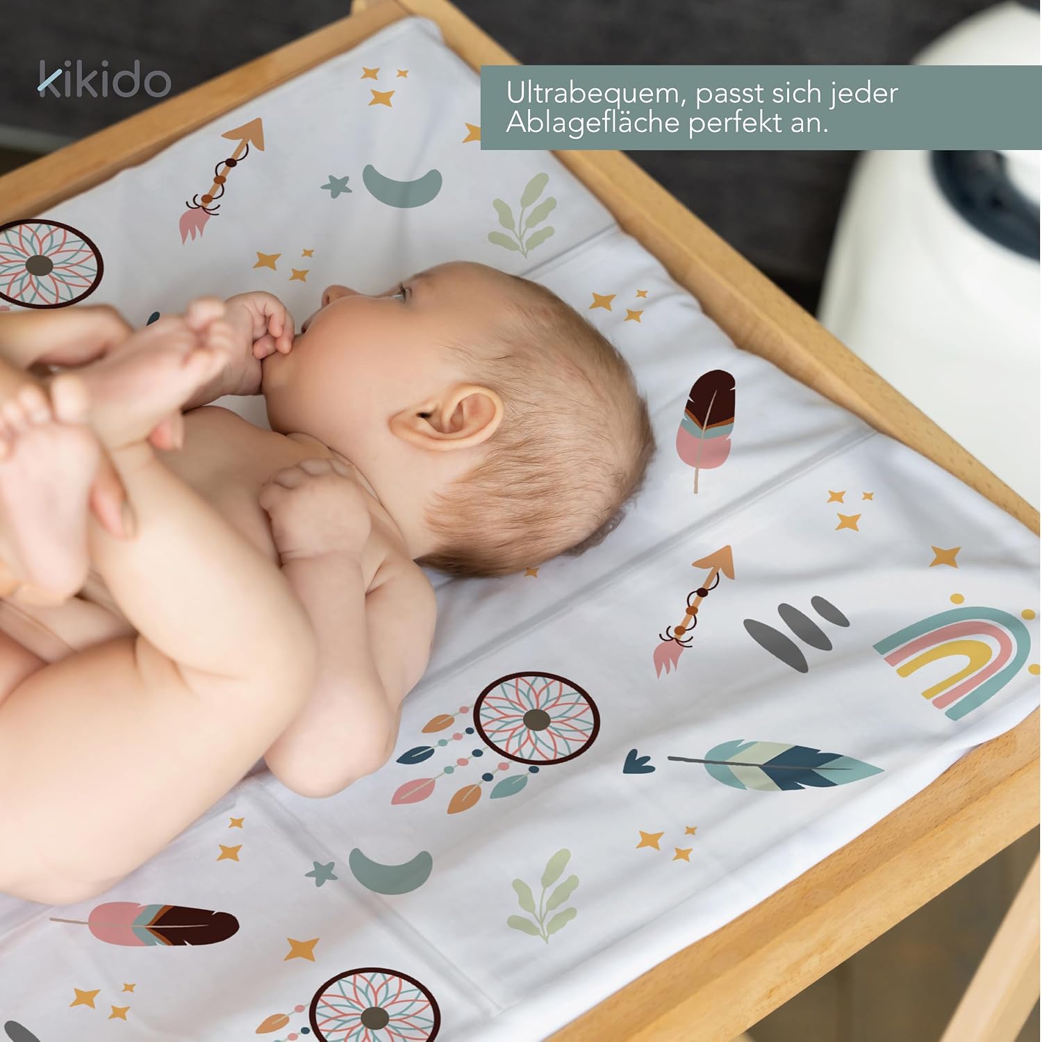 Thumbnail 3 de Kikido Baby Wickelunterlage 40x60 cm – wasserdichte, faltbare Wickelunterlage für unterwegs