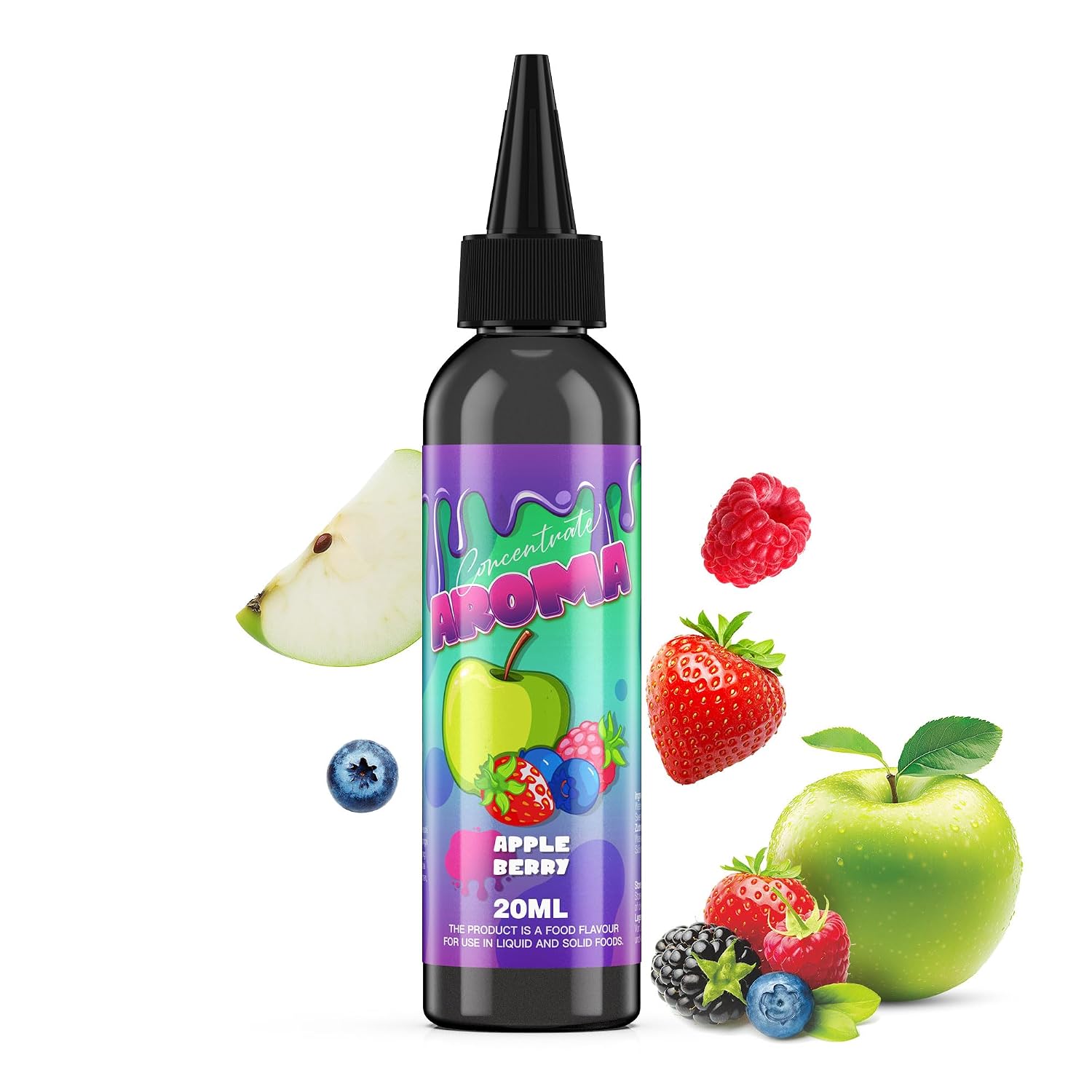 FURUN Apfel-Beere Aromakonzentrat 20ml – Hochdosiertes Lebensmittelaroma für Eis, Desserts und DIY-Getränke