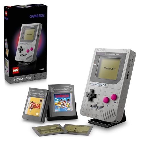 Detalle de LEGO Super Mario Game Boy Building Set for Adults (72046): a nostalgic Nintendo display model