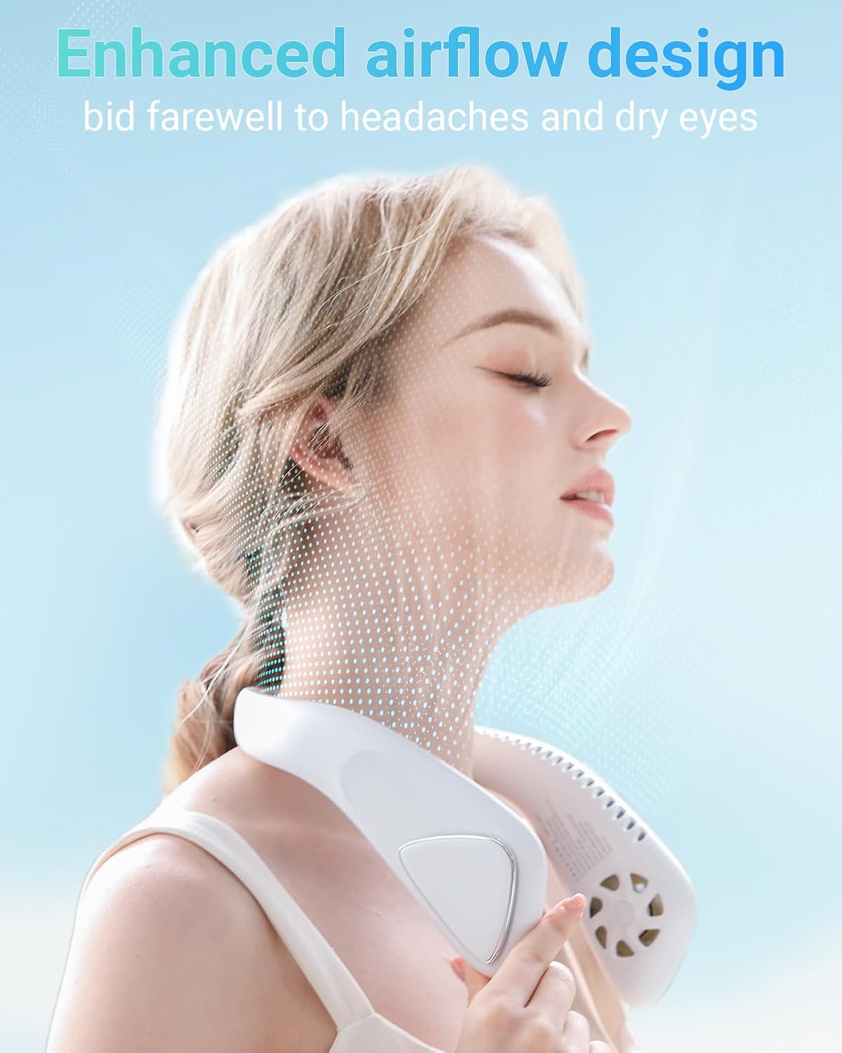Thumbnail 3 de Jialexin Bladeless Personal Neck Fan (6000mAh) – Quiet, Hands-Free Cooling for Outdoor Life