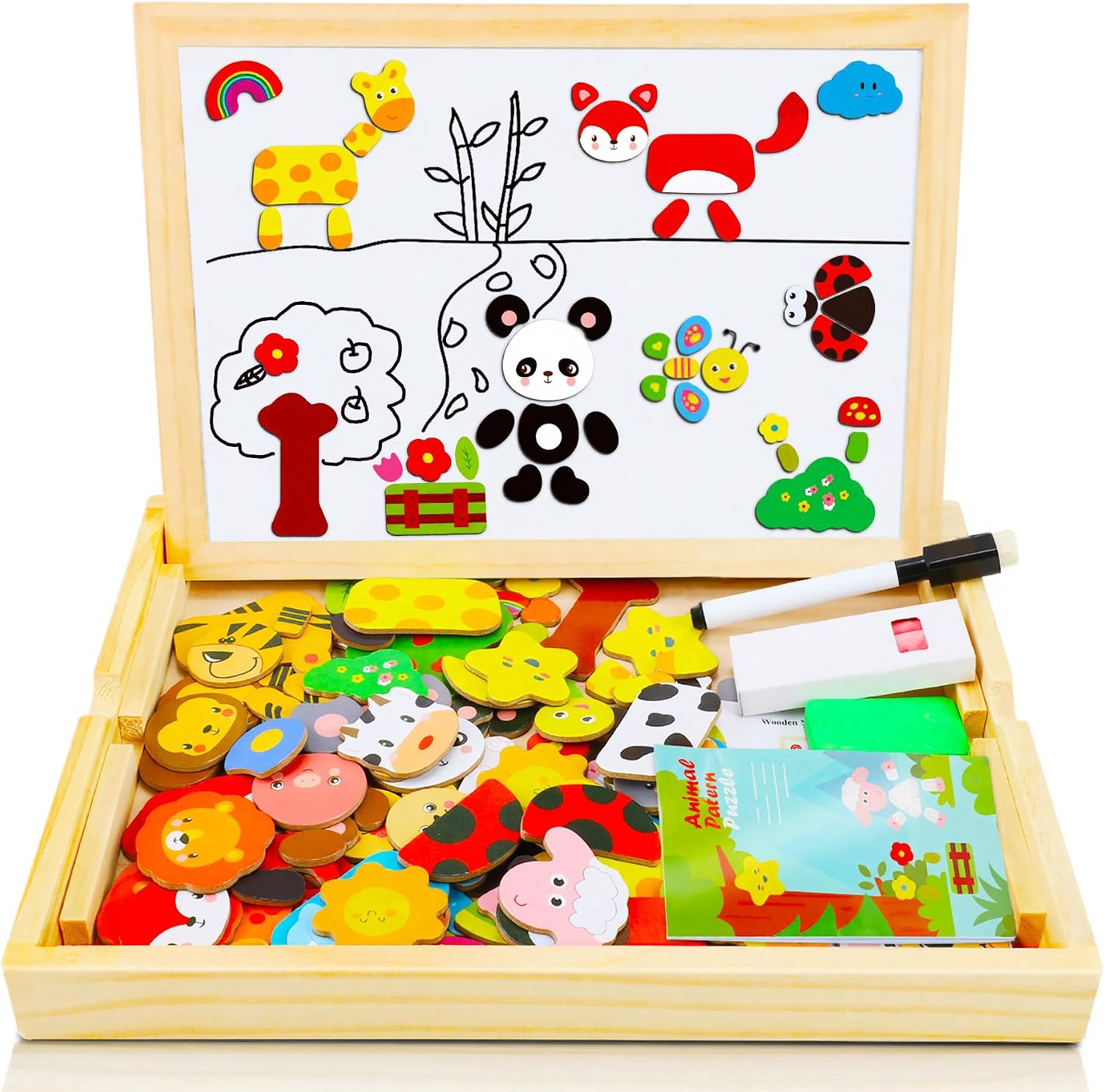 Detalle de COOLJOY 100+ Wooden Magnetic Puzzle