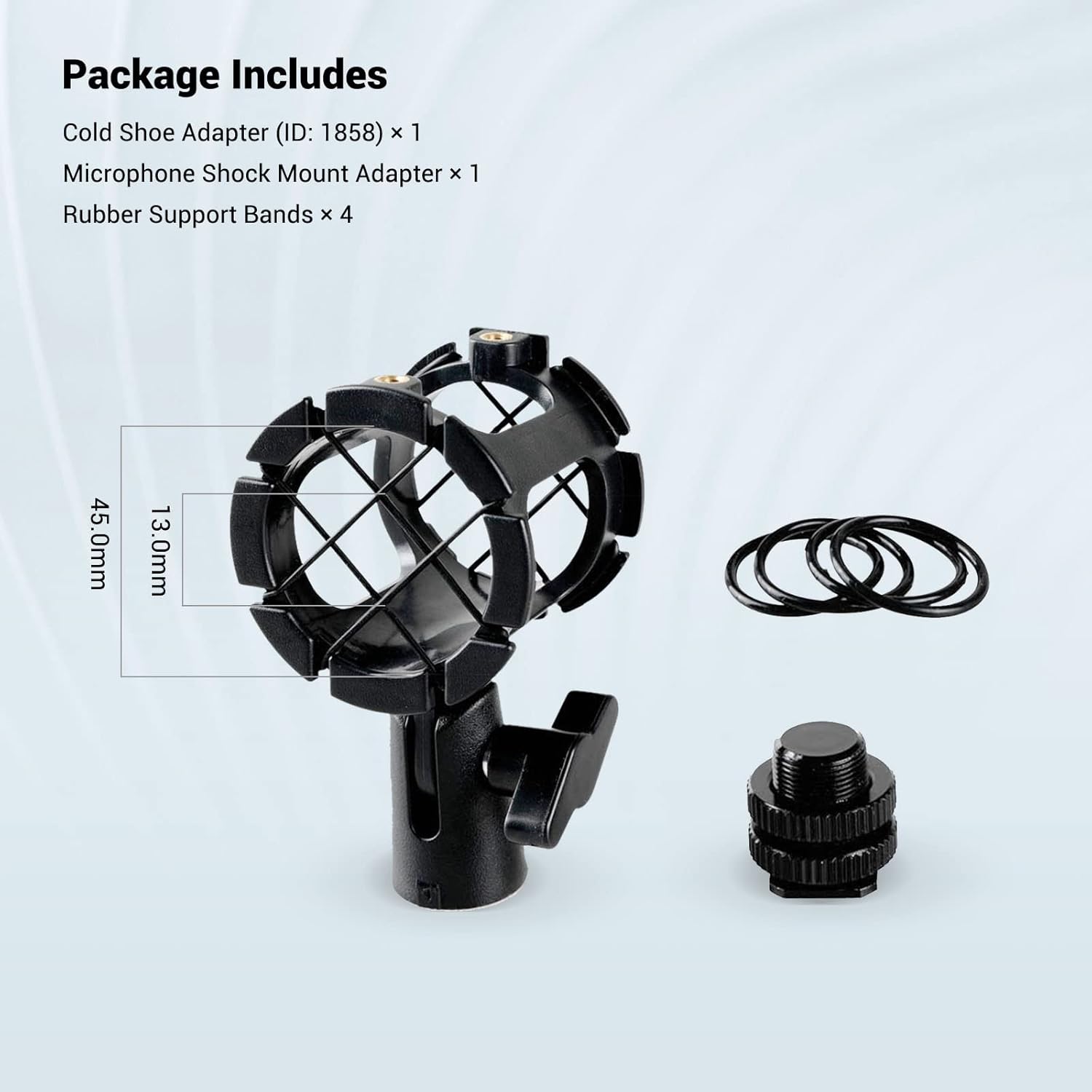 Thumbnail 5 de SMALLRIG Microfono Shock Mount 1859 per camera con cold shoe e boompoles