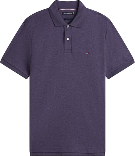 Thumbnail 4 de Tommy Hilfiger polo de algodón líquido REG Seasonal MW0MW39994 para hombre (morado) talla XL