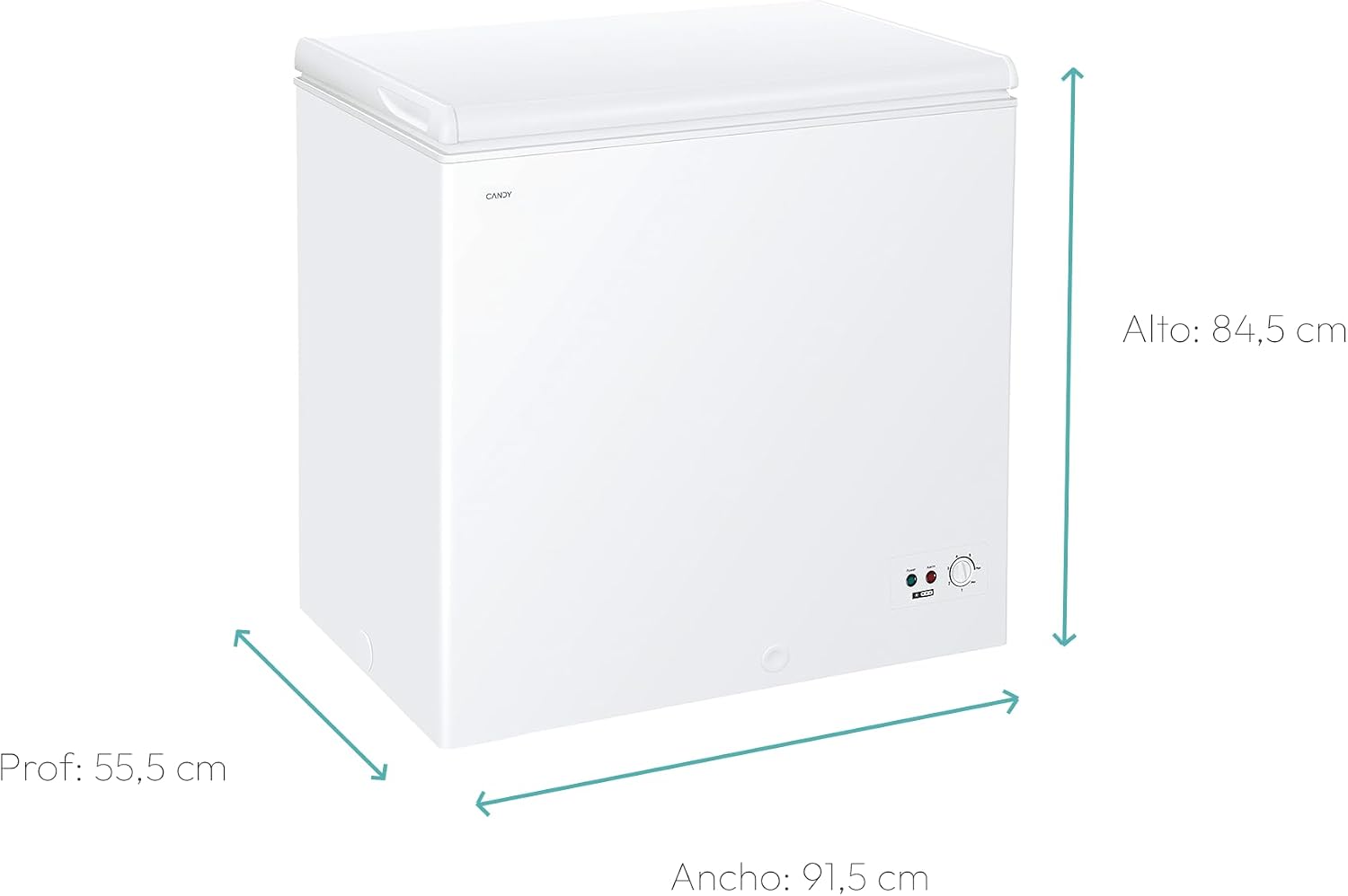 Detalle de Candy CCHH 200E: Congelador Arcón Horizontal de 196 L con Tecnología Estática