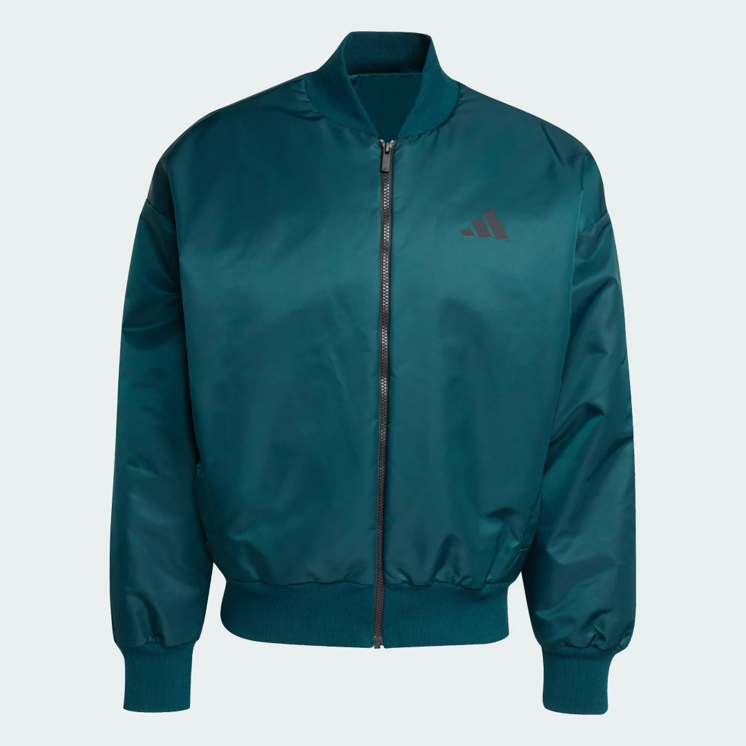 Thumbnail 3 de Adidas Chaqueta bómber Stadium Verde