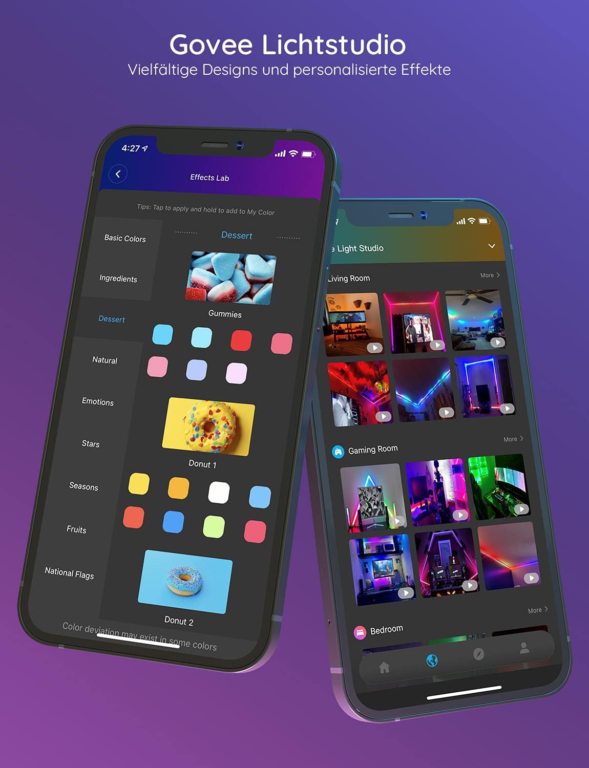 Thumbnail 6 de Govee RGBIC LED Streifen 5m – Musik-Sync, Segmentsteuerung, 64 Szenen, App-Bedienung