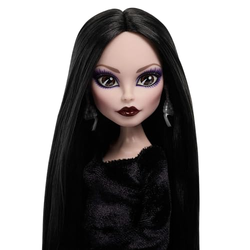 Thumbnail 2 de Monster High x Miércoles: Muñeca Coleccionable Morticia Addams (JLK99) – Vestido de Terciopelo Negro