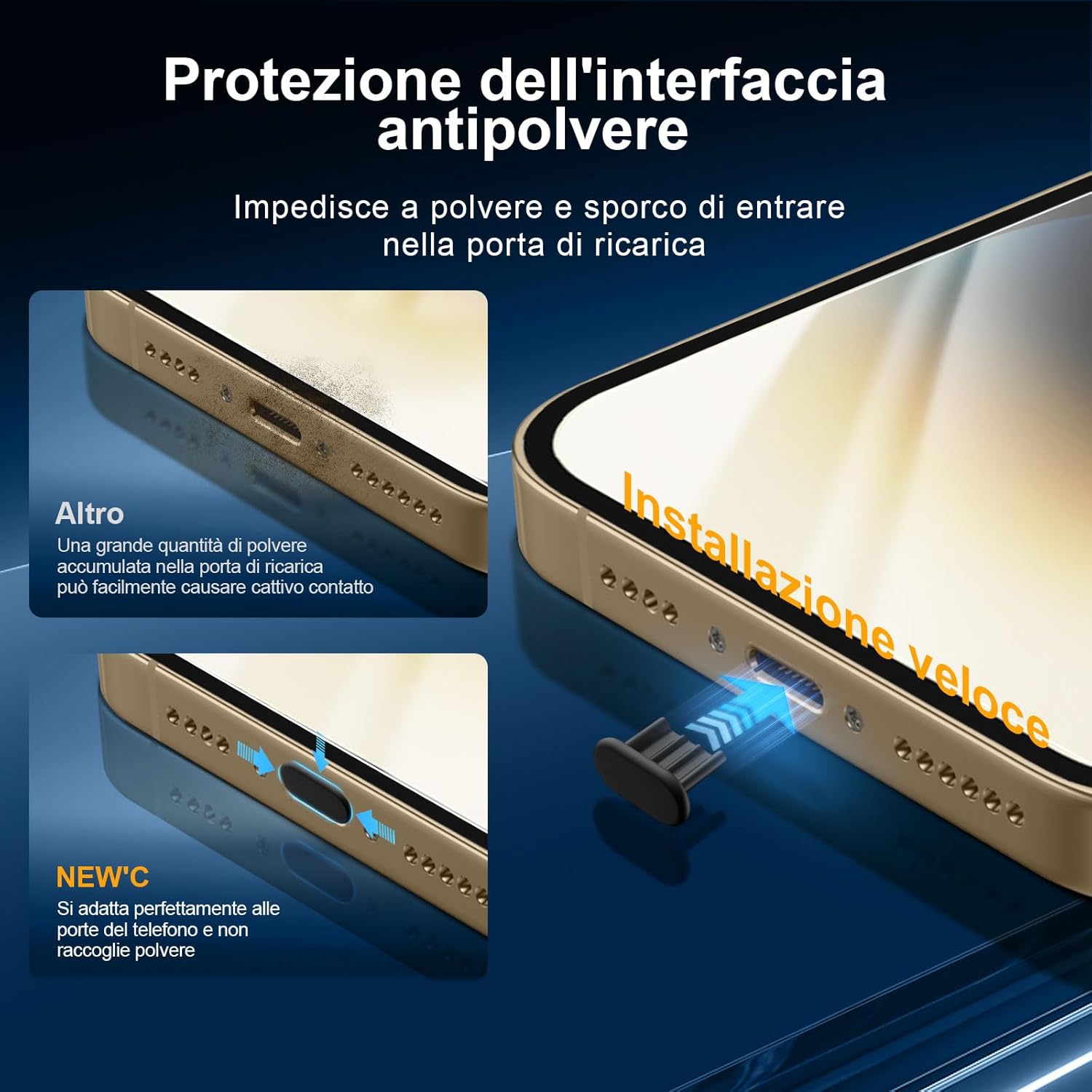Thumbnail 5 de NEW'C 3x Pellicola Vetro Temperato per iPhone 14 Pro (6,1') + 3x protezioni lente fotocamera posteriore
