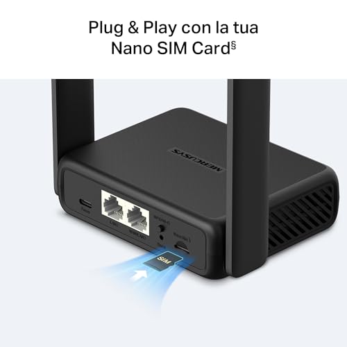 Thumbnail 6 de Mercusys MB113-4G Router WiFi con SIM: router portatile 4G LTE con VPN e USB-C