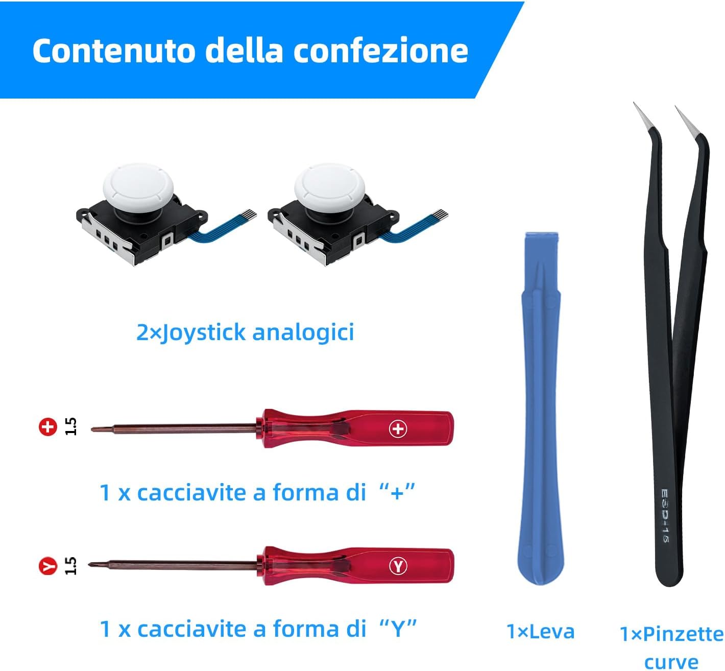 Thumbnail 4 de Tolesum Switch Joycon 3D Joystick analogico Kit