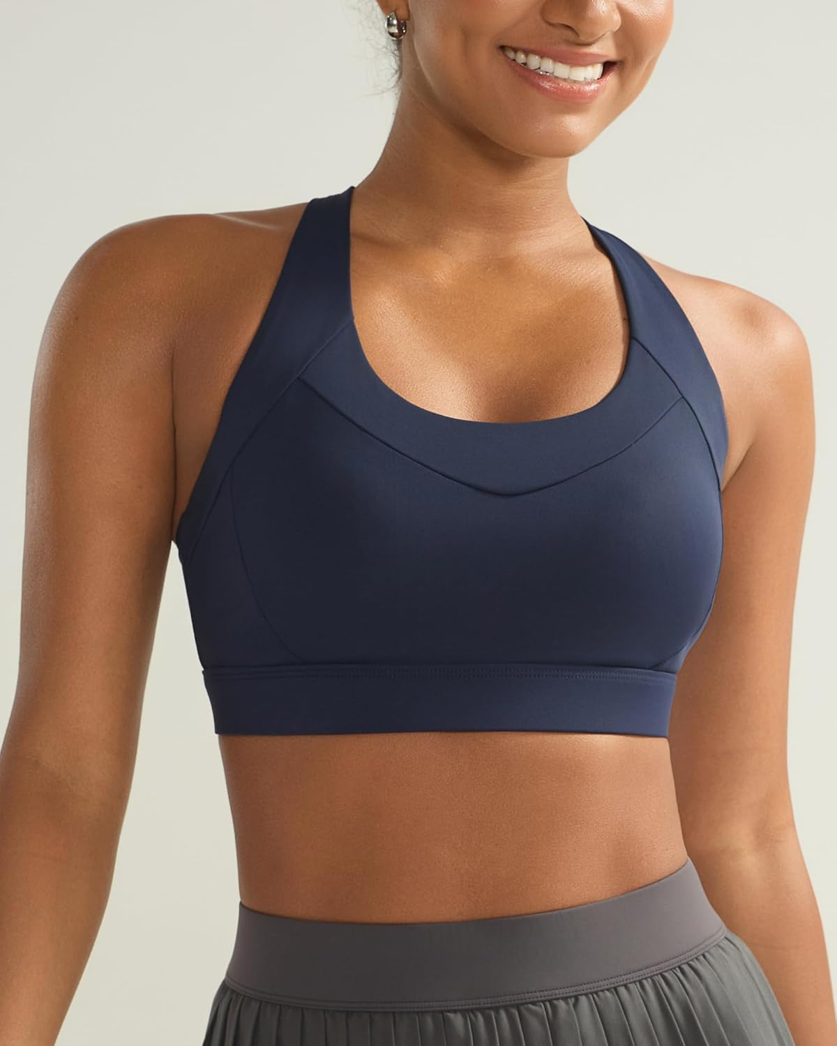 Thumbnail 1 de RUNNING GIRL High-Support Sports Bra for Women with Molded Cups and Criss-Cross Straps