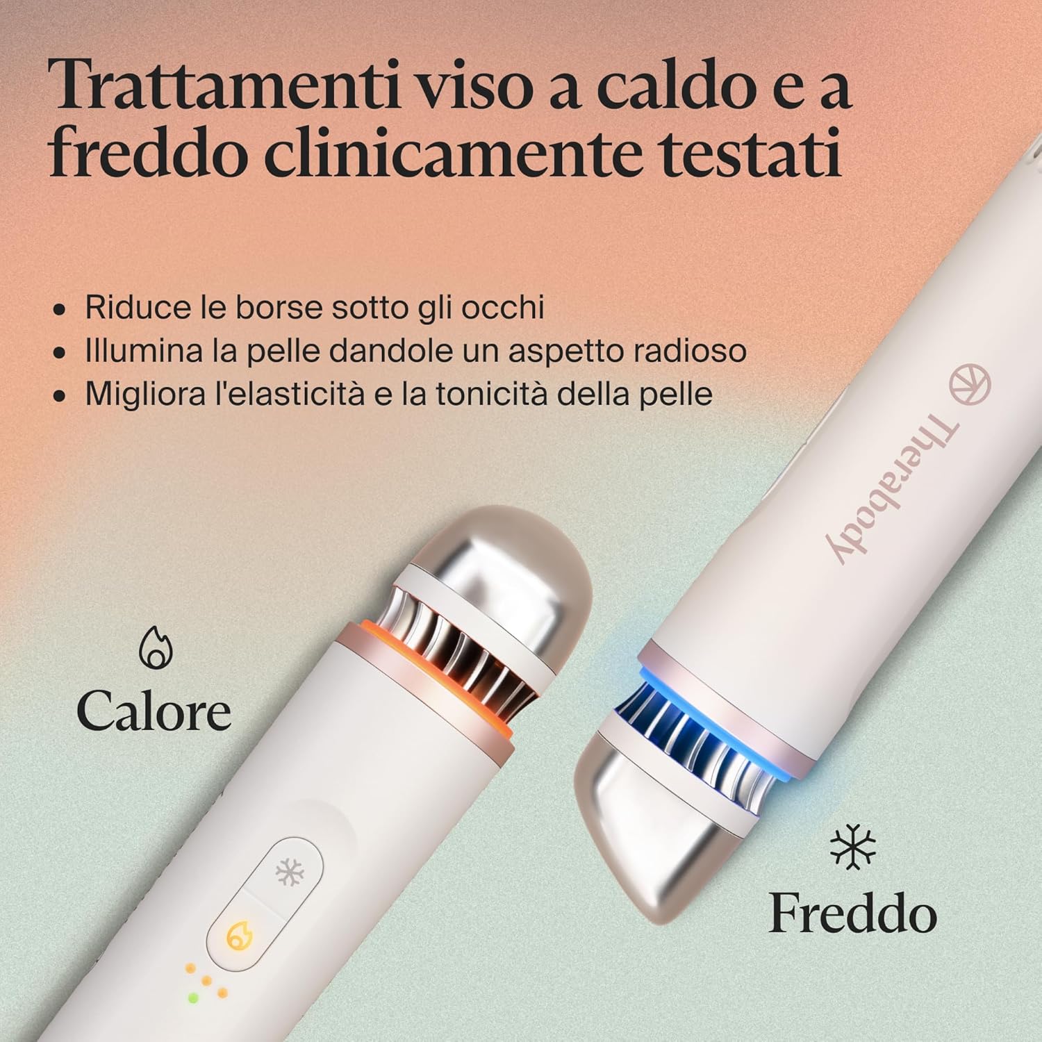 Thumbnail 1 de Therabody TheraFace Depuffing Wand: varita viso caldo/freddo per ridurre gonfiore e illuminare