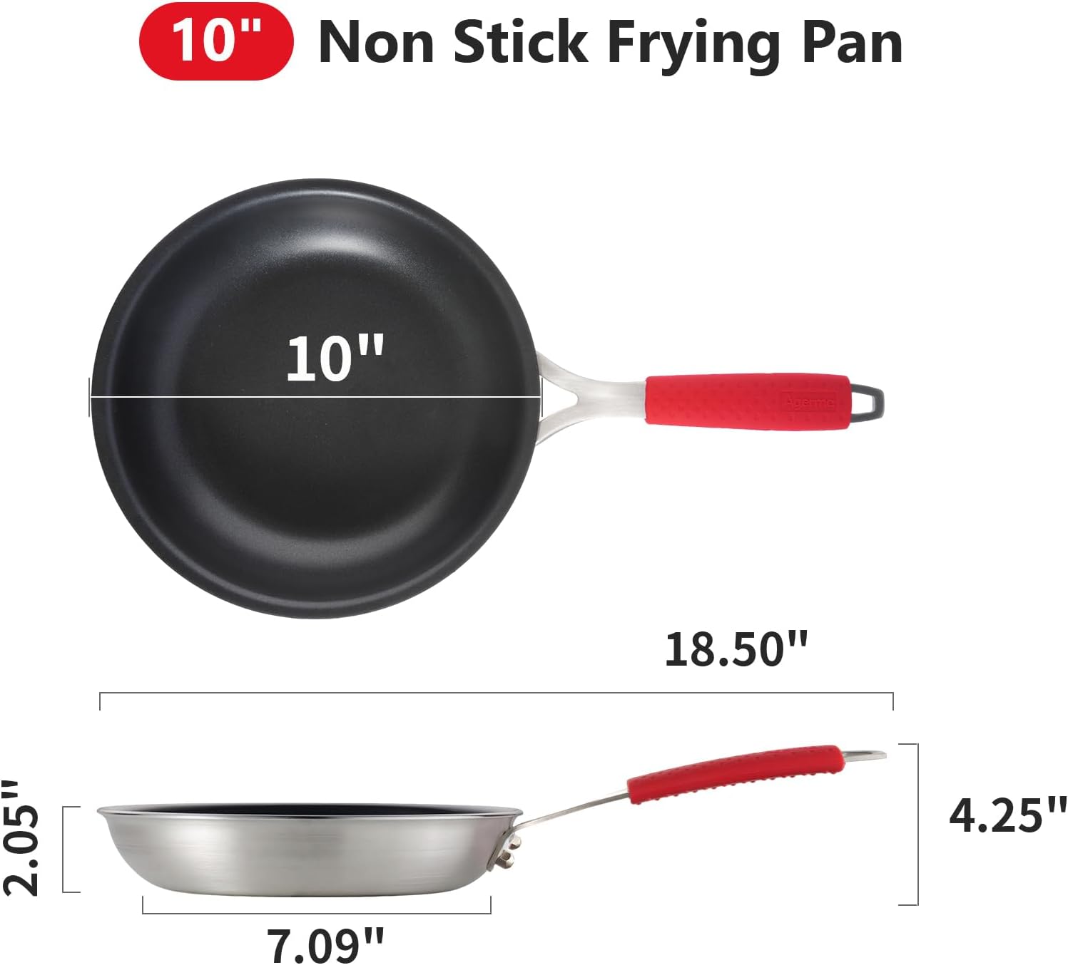 Thumbnail 6 de Agerma 10-Inch Nonstick Frying Pan