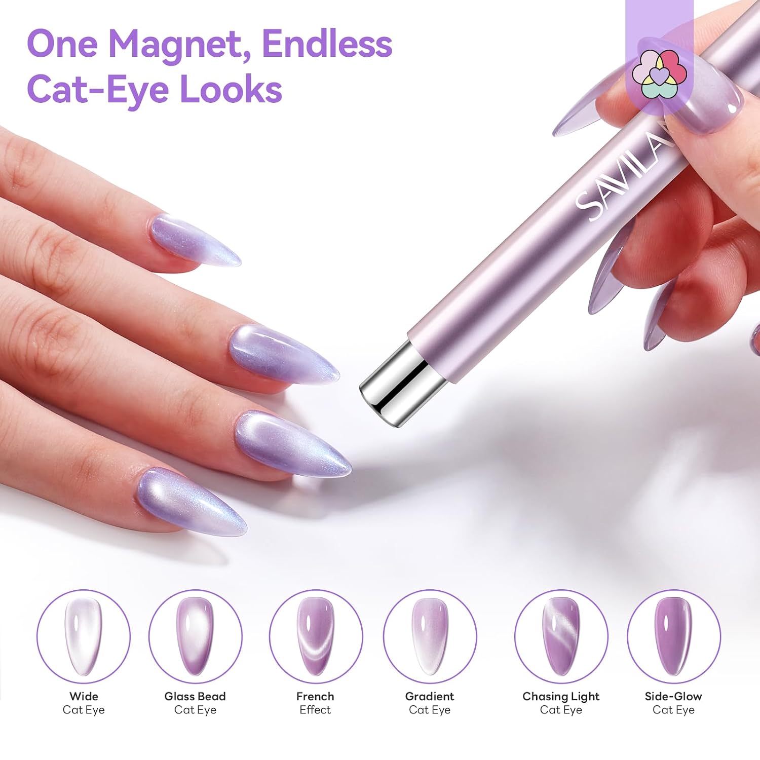 Detalle de SAVILAND Cat Eye Magnetstift mit 5x Magnet