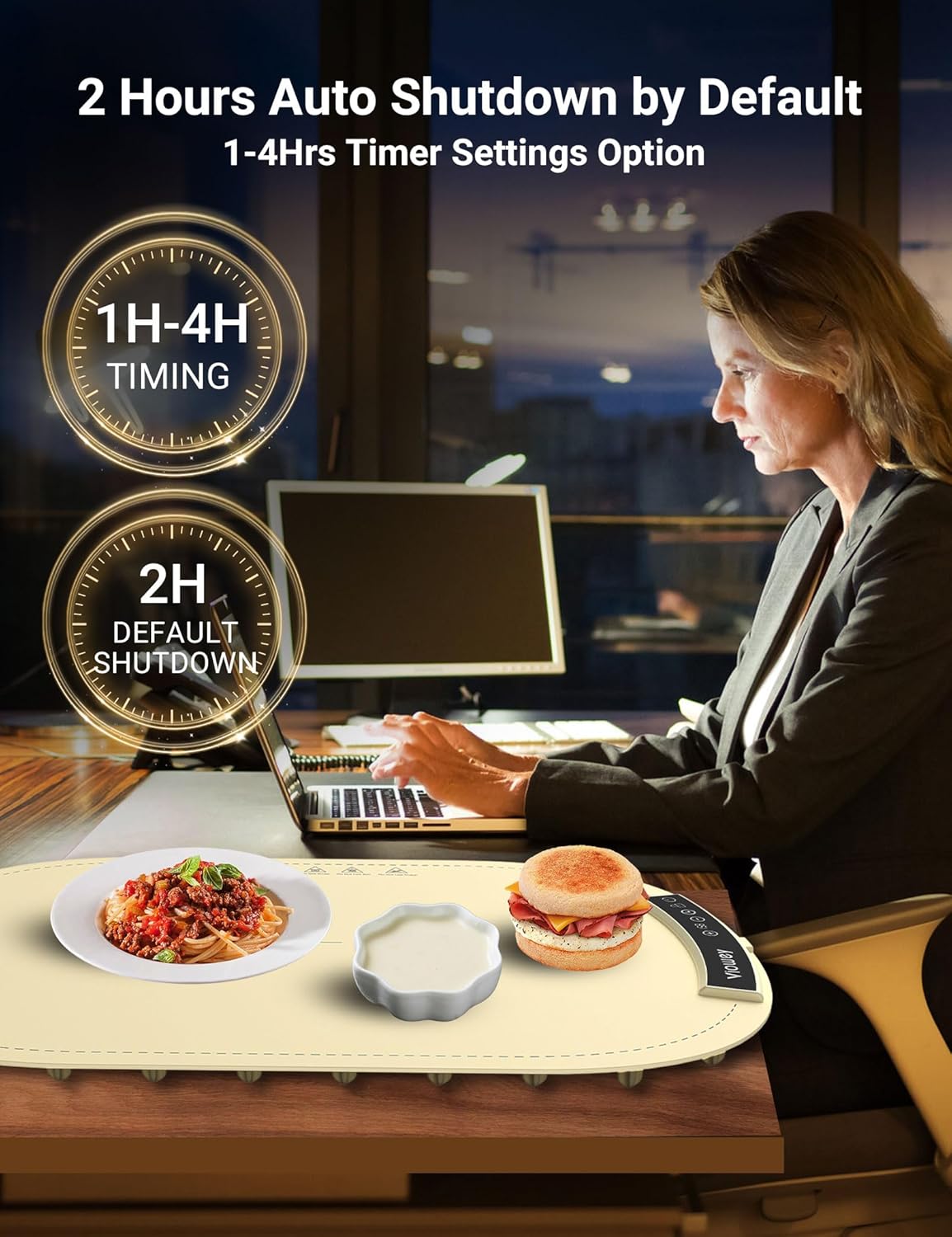 Thumbnail 2 de Warming Mat for Food 7-Setting Electric Tray 🍽