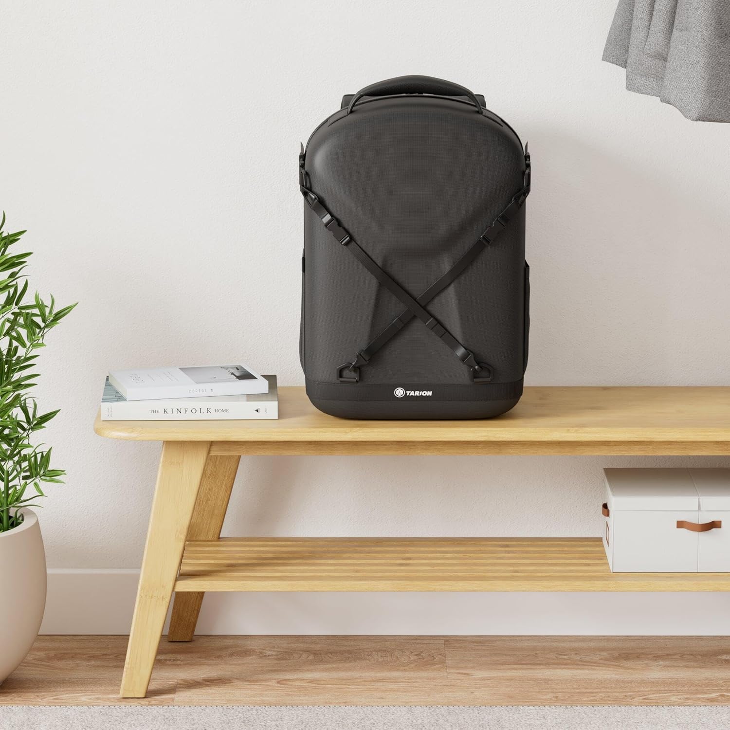 Detalle de TARION Zaino per fotocamera: custodia rigida, scomparto per laptop 15'' e protezione antipioggia