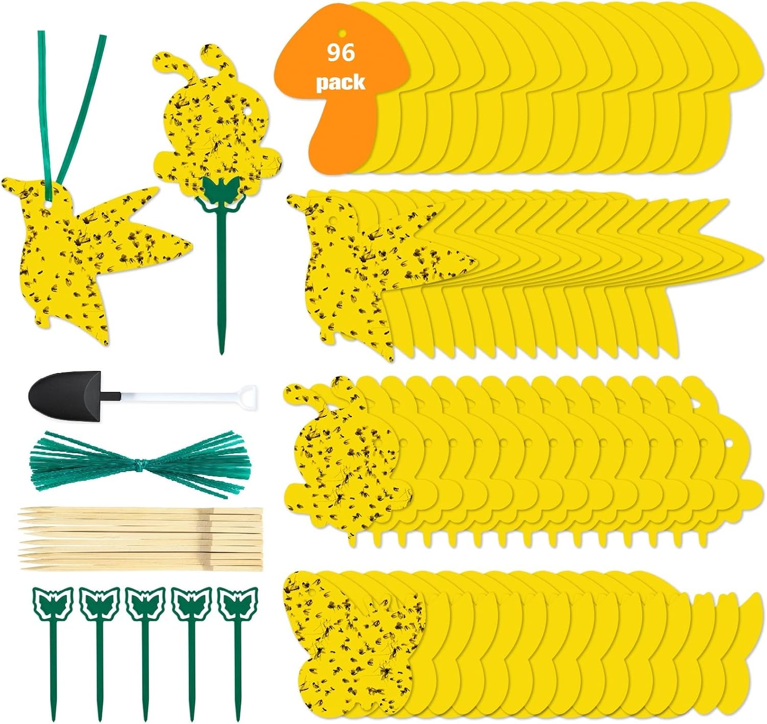 Detalle de Stingmon 12 Pack Sticky Trap, 96-Pack Yellow Plant Pest Traps