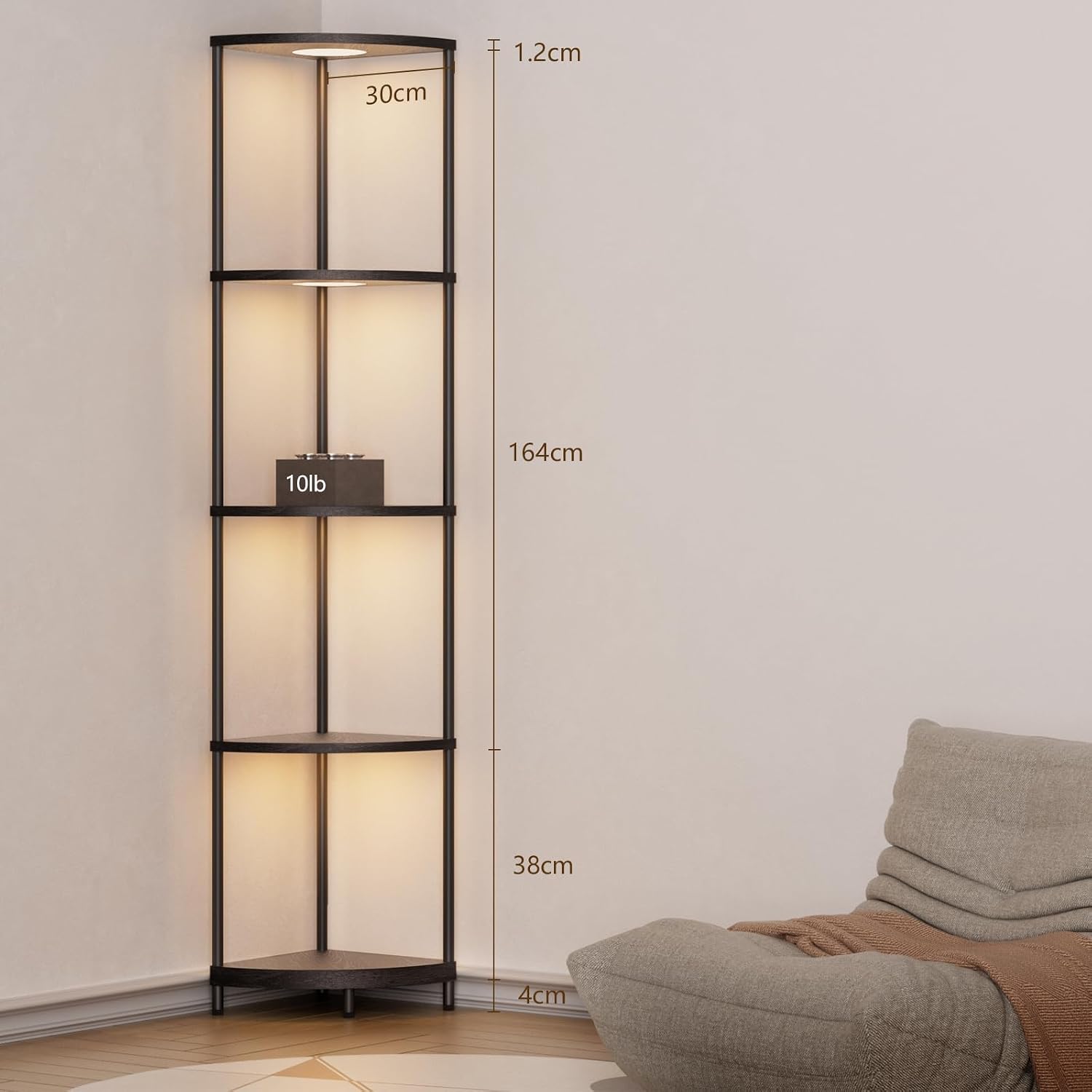 Thumbnail 6 de YooShine Stehlampe Regal 164 cm