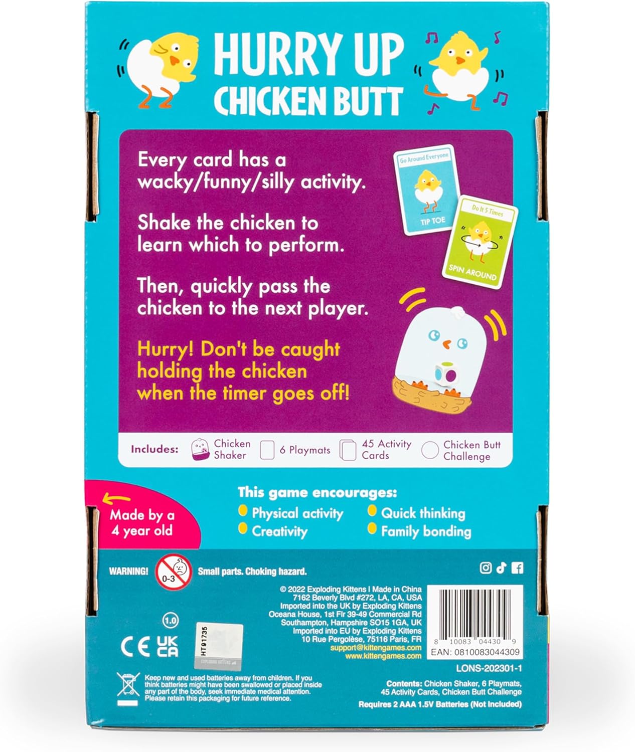 Thumbnail 1 de Exploding Kittens Hurry Up Chicken Butt Game