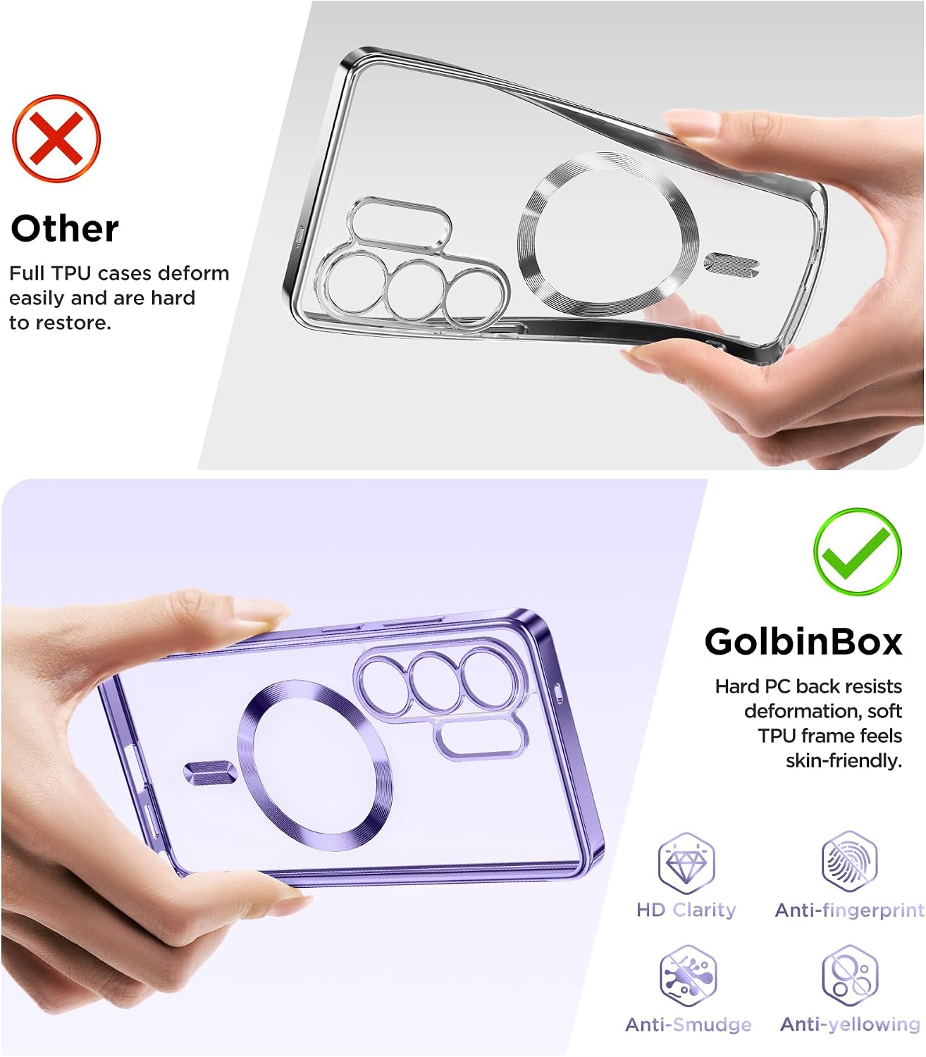 Thumbnail 6 de Magnetic Case for Samsung Galaxy S26 Ultra with Screen Protector – Slim, Military-Grade Shield with 360° Protection