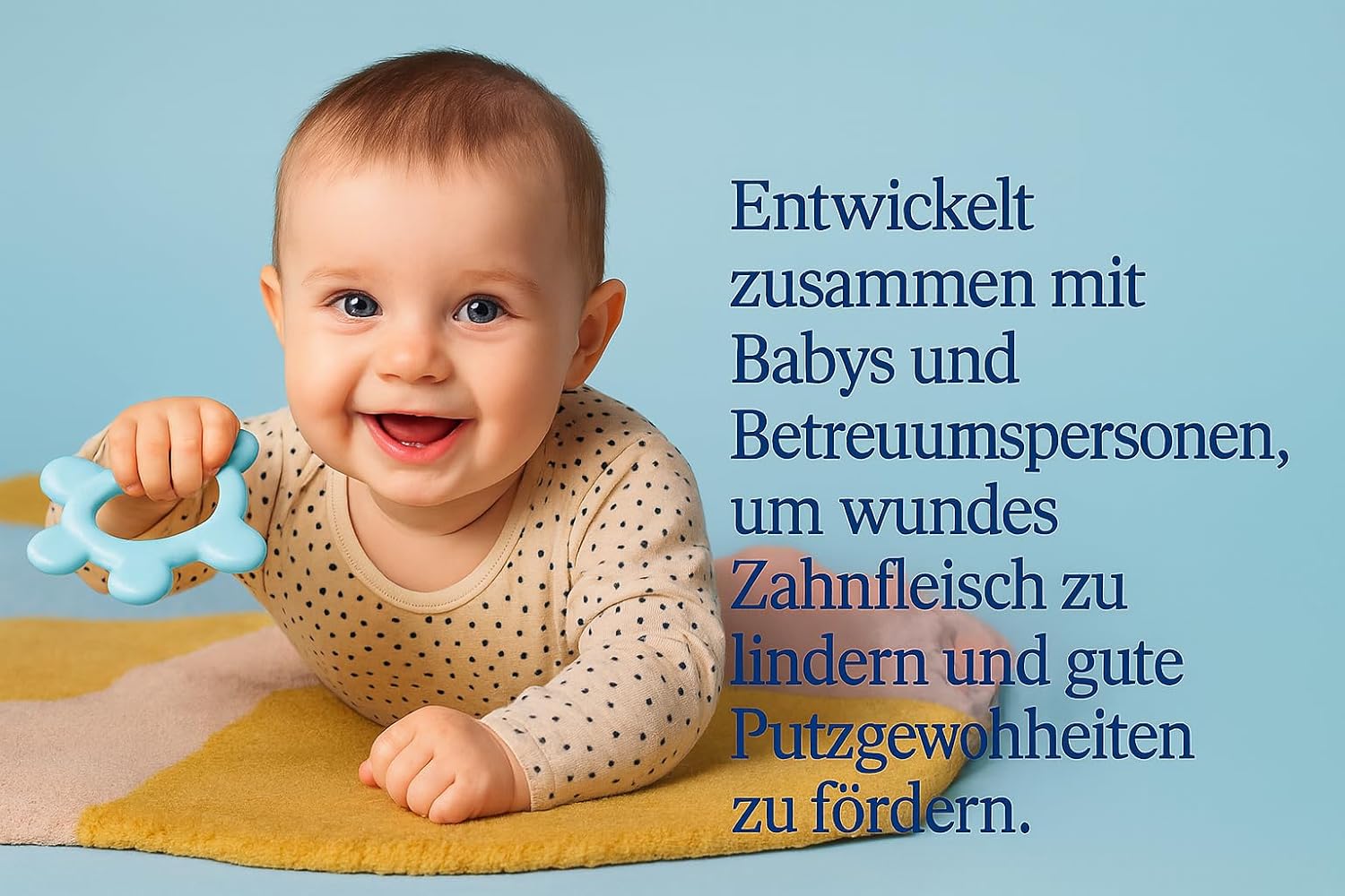 Detalle de Jordan Step 0 Beißring & Trainingszahnbürste für Babys – 2-in-1-Lösung rosan