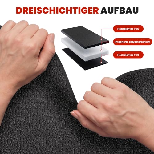 Detalle de THAILE Bodenschutzmatte 180 × 75 cm aus hochdichtem PVC, rutschfest