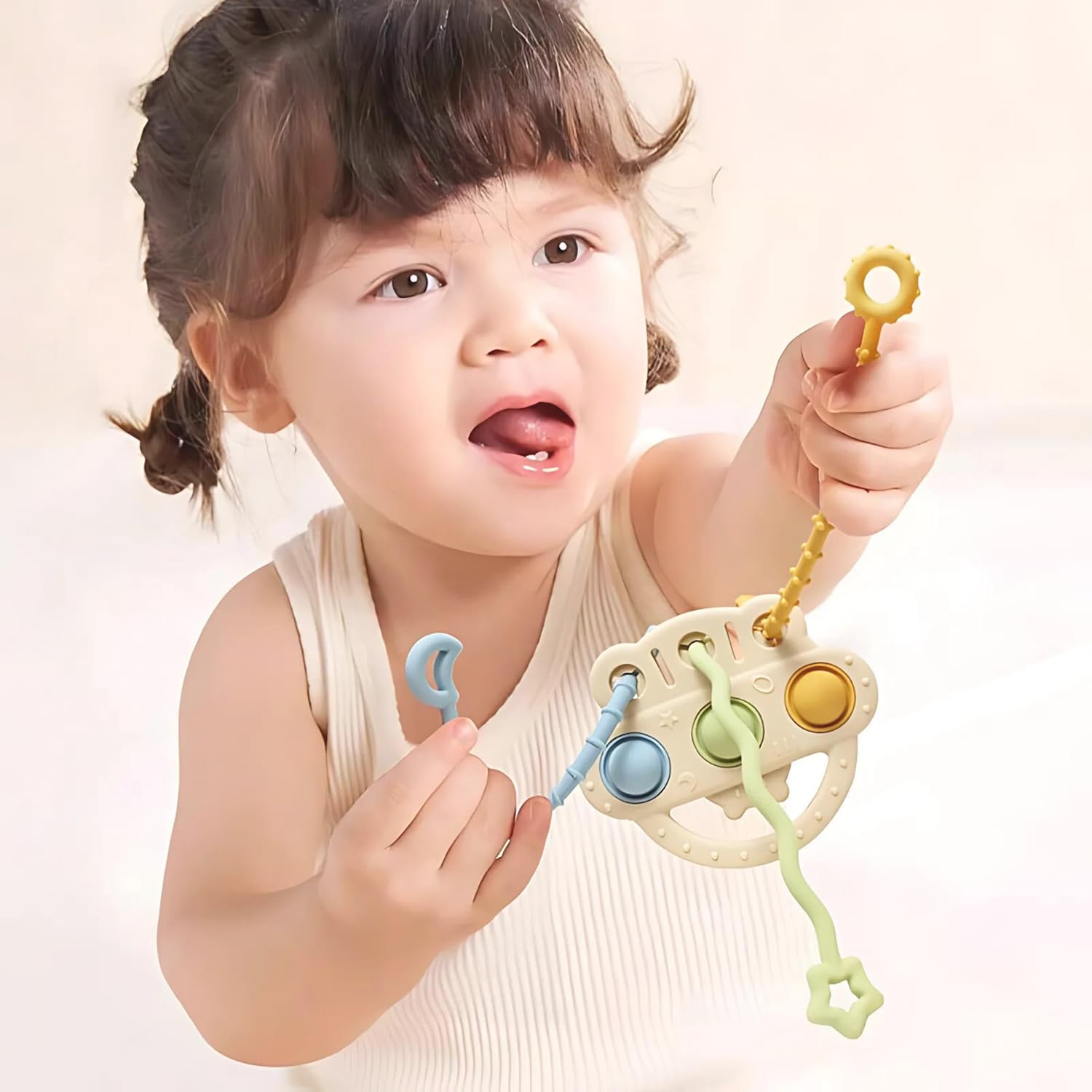 Thumbnail 1 de CAJA Motorikspielzeug Baby ab 6 Monaten – sensorisches Silikonspielzeug mit Greif- und Pop-it-Effekt