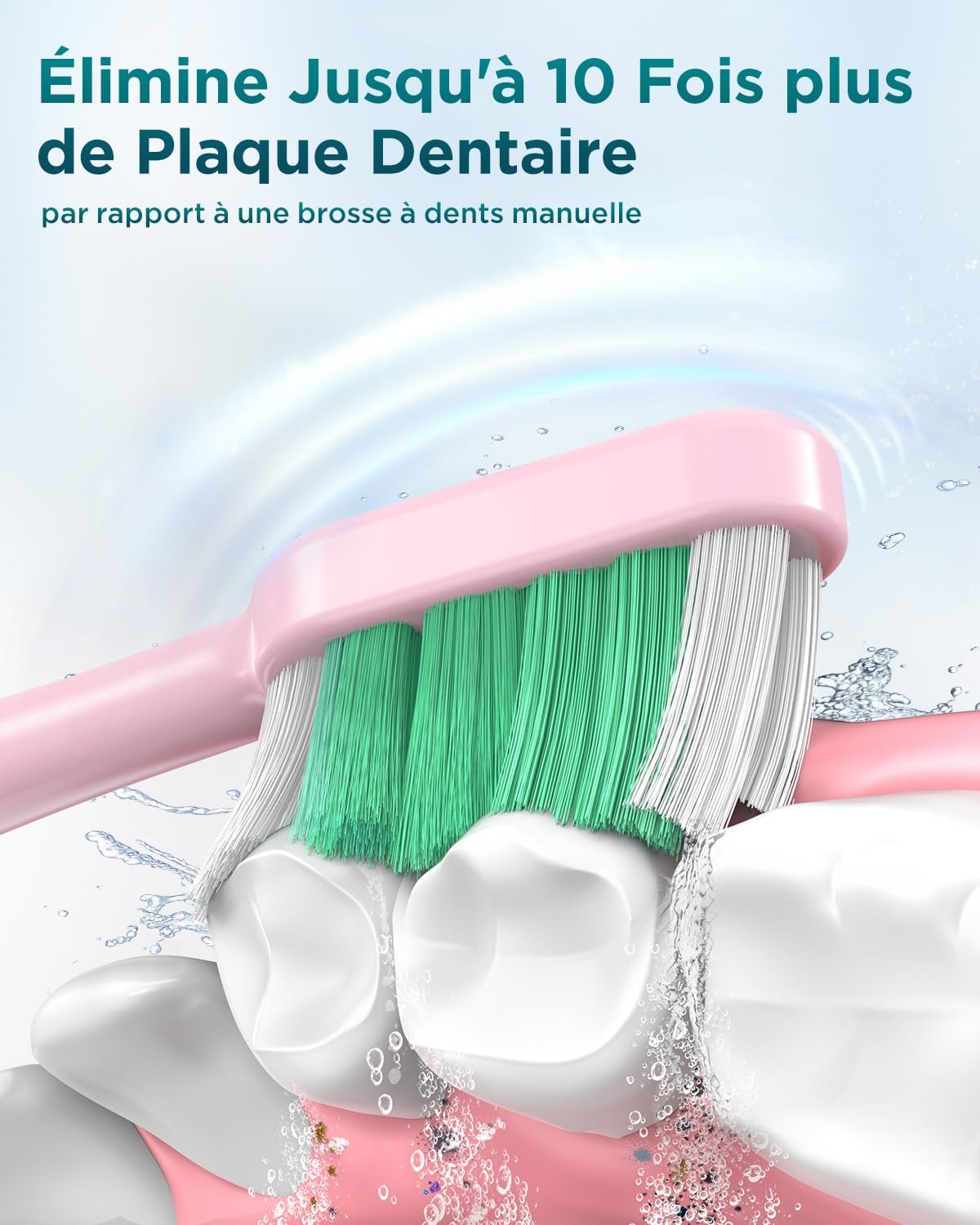 Detalle 2 de Brosse à dents sonique 50 000 CPM pour adultes et enfants