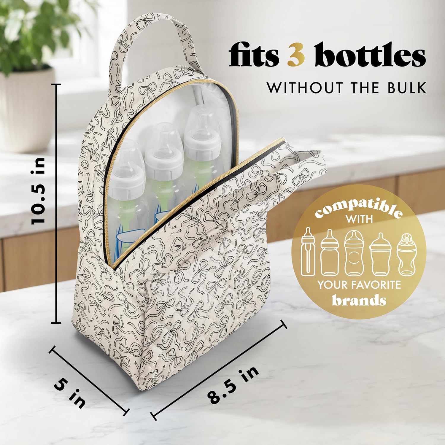 Detalle de Fit & Fresh 10898ZX3849 Zoey Baby Bottle Cooler with Two Ice Packs