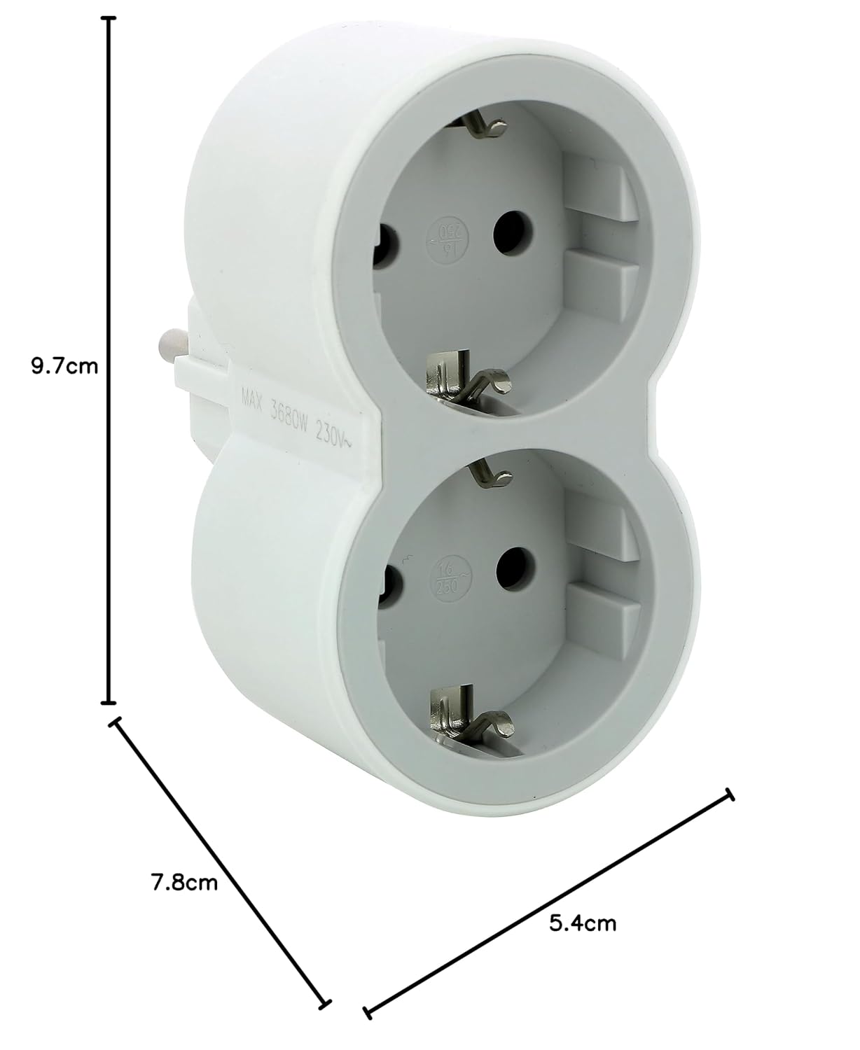 Detalle 1 de Legrand 694516 contactadapter voor twee Schuko-stekkers, type F 2P+E