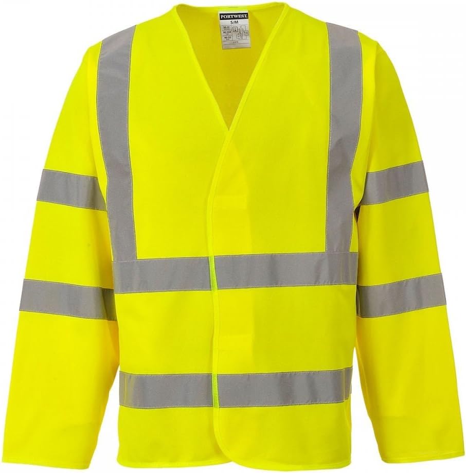 Thumbnail 4 de Portwest C473 gilet/giacca ad alta visibilità giallo con bande riflettenti e bretelle L/XL