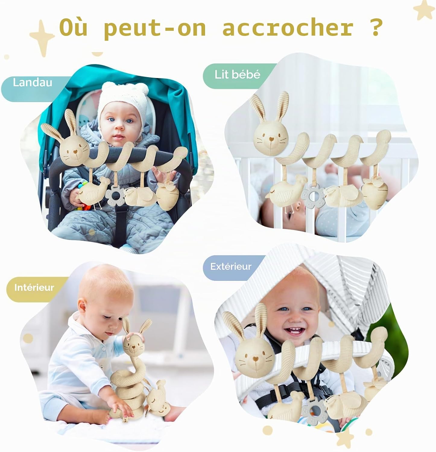 Thumbnail 5 de Vicloon Spirale d'activité Lapin pour poussette