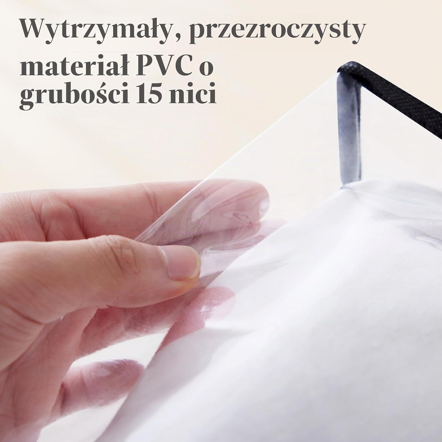 Detalle de Lifewit 23094 – zestaw 4 przezroczystych toreb do przechowywania 40 l z PVC