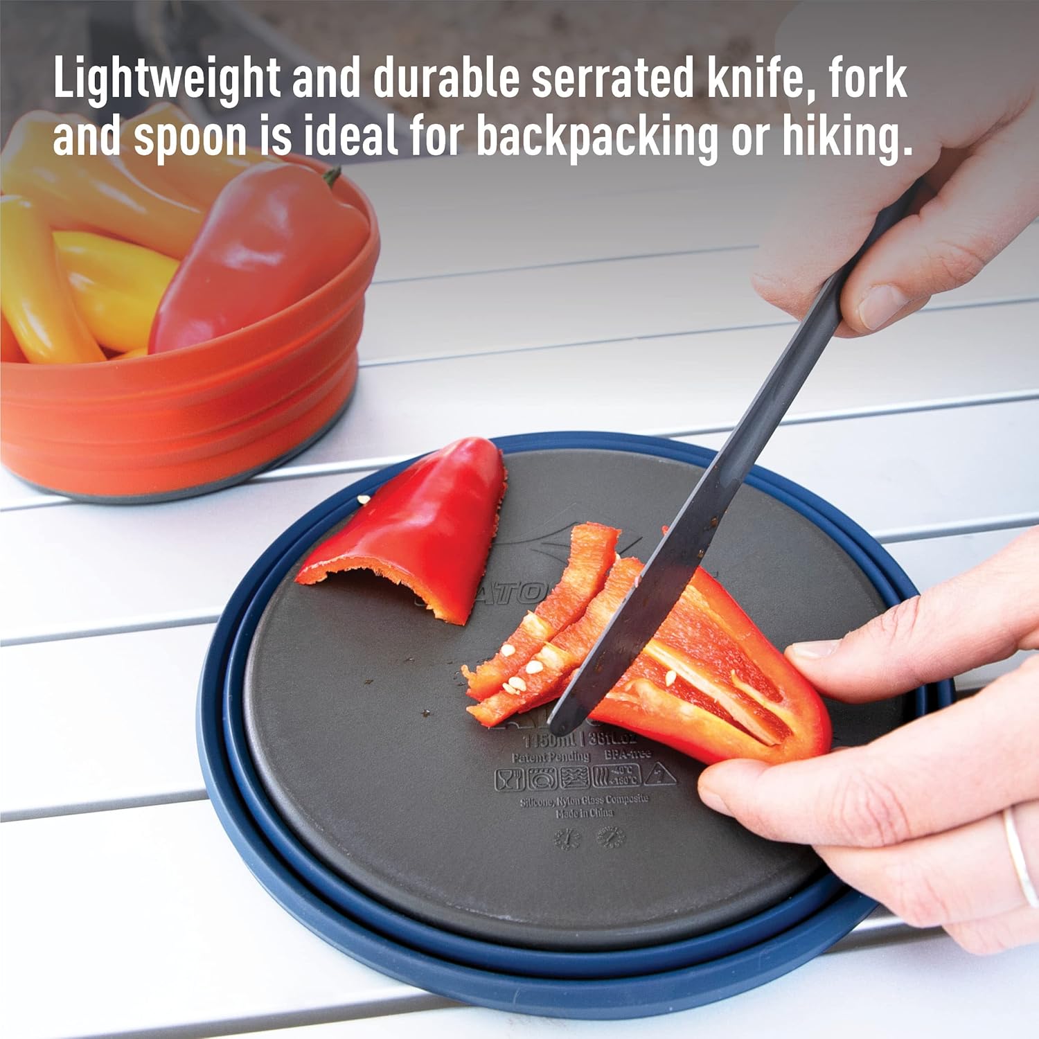 Thumbnail 4 de Sea to Summit Alphaset 3pc Cutlery Set gris anodisé