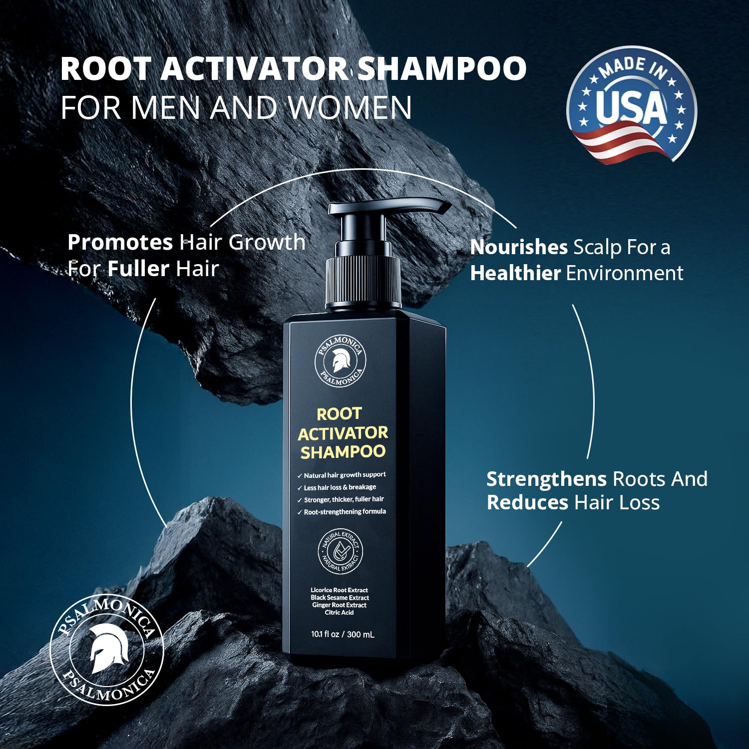 Thumbnail 2 de Root Activator Shampoo for Men (Made in USA) — Herbal Hair Growth Shampoo for Thinning Hair