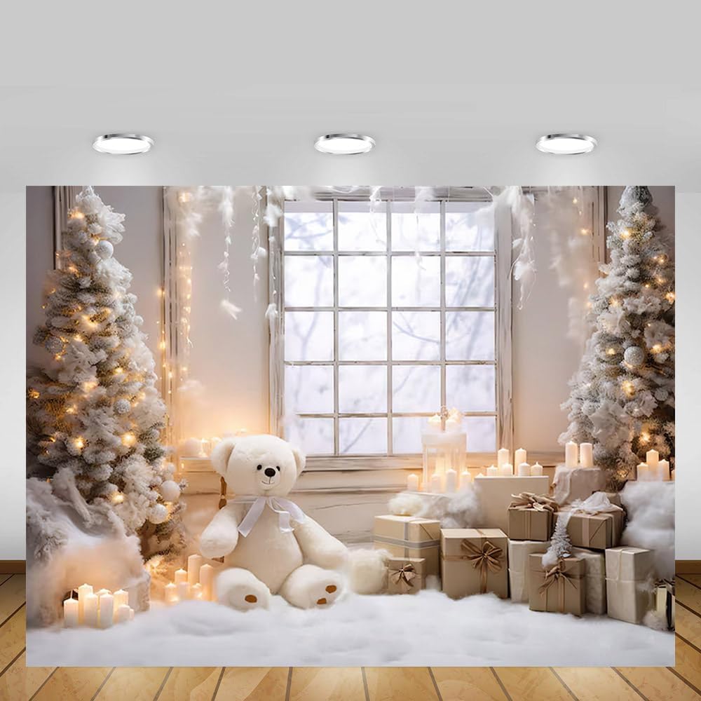 Detalle 2 de MEHOFOND 10x7ft Christmas Backdrop