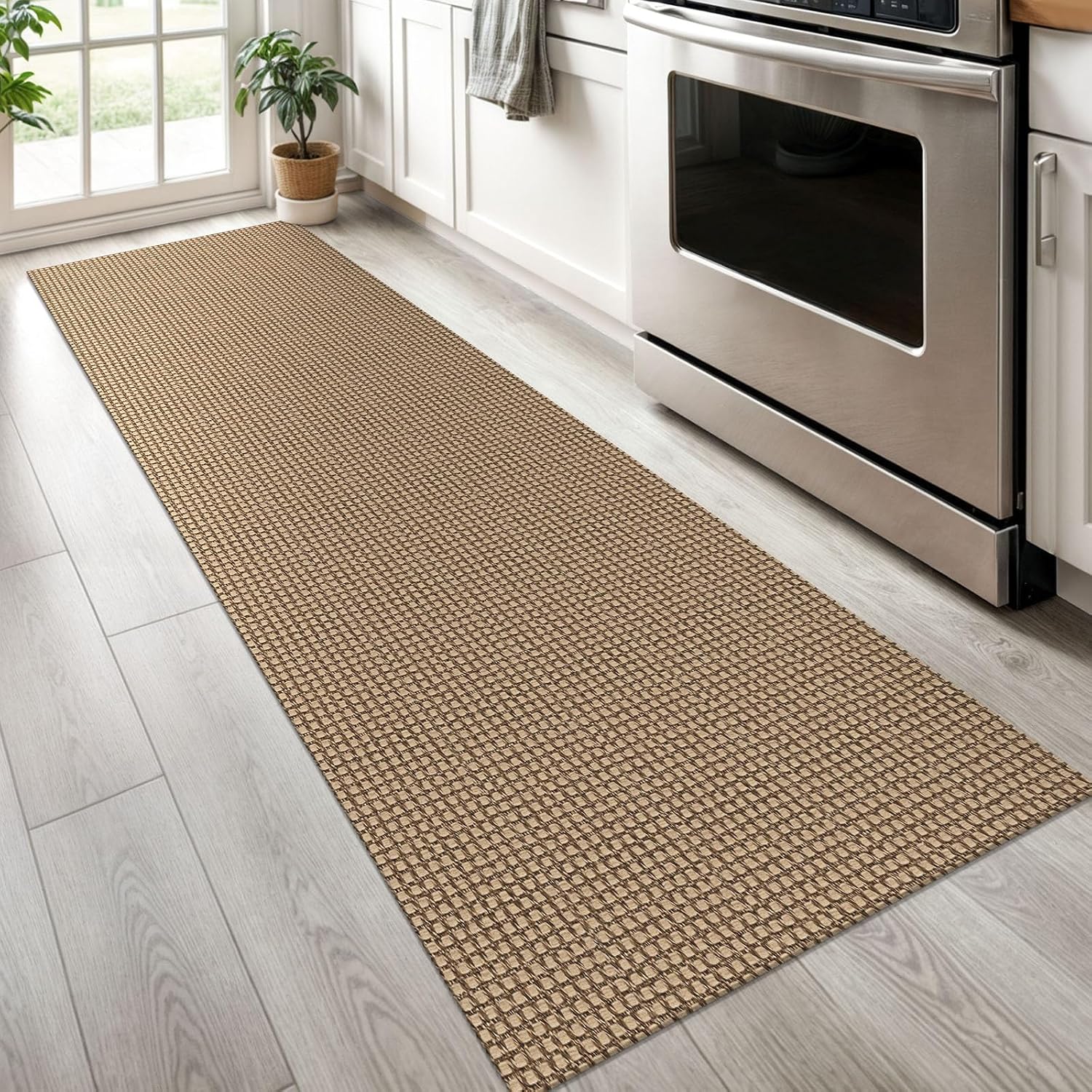 Detalle 2 de KOZYFLY Boho Runner 2x6 ft washable cotton rug