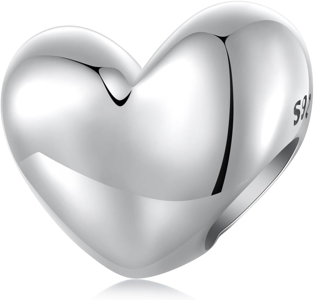Thumbnail 6 de NINGAN Herz Charm-Anhänger 'I Love You' aus 925er Sterling Silber – Charm Bead für europäische Armbänder und Halsketten