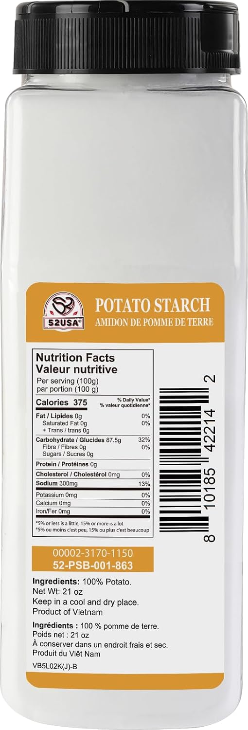 Thumbnail 1 de 52USA Potato Starch, 21 oz Bottle, Gluten-Free Thickener for Cooking