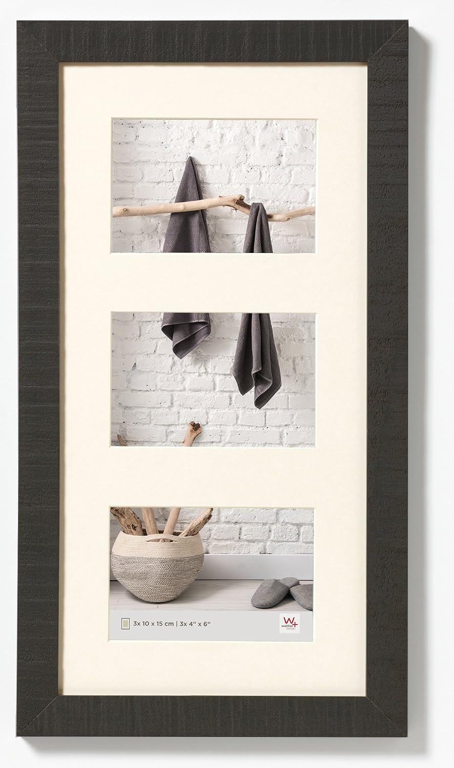 Thumbnail 6 de Walther Design Cadre photo en bois blanc polaire 50 x 70 cm avec passe-partout (HO070V)